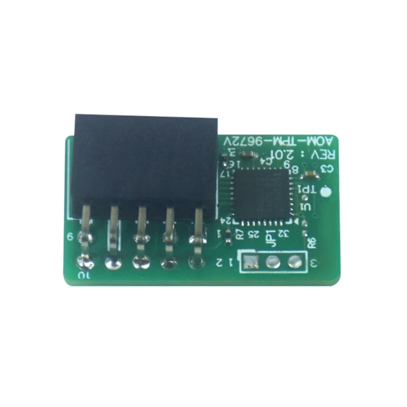 МОДУЛЬ TPM AOM-TPM-9672V TPM2.0 с 10 контактами для наблюдения (зеленый)