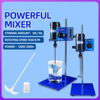 dxy 1650rm digital display strong electric mixer 50l70l laboratory timing increasing overhead stirrer 220v