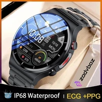 zodvboz ecg smart watch men women digital wristwatches 360360 blood pressure oxygen body temperature smartwatch for android ios