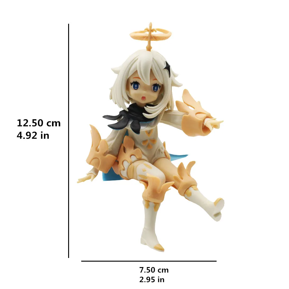 

14 CM Genshin Impact Anime Kawaii Beautiful Girl Paimon Action Figure Toys Collectible Model Children Gifts