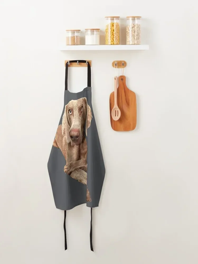 Фартук Weimaraner для приготовления пищи женщин Вещи кухни
