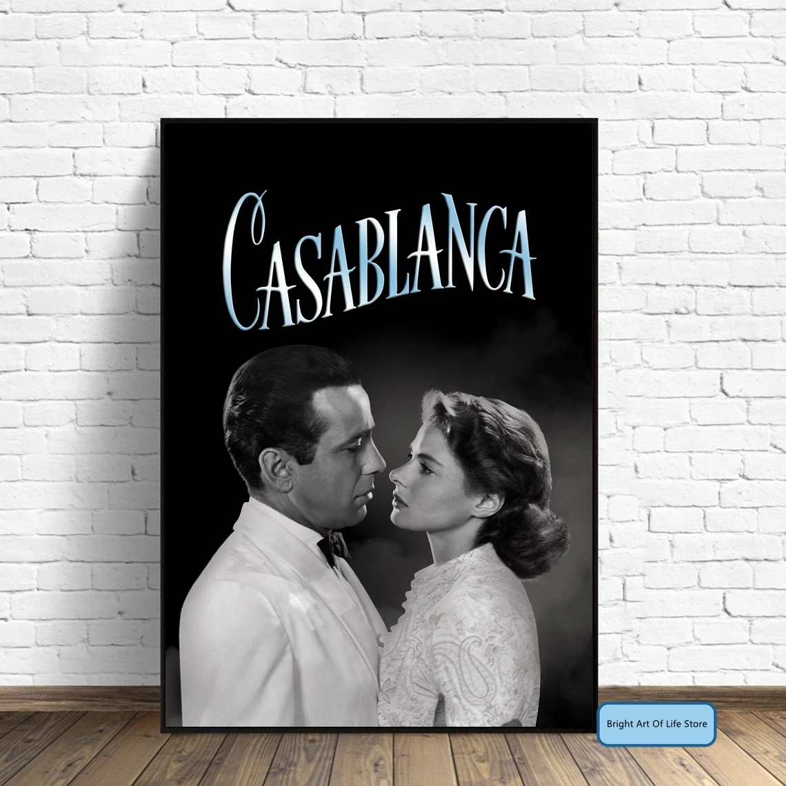 Постер фильма Касабланка обложка фото холст принт настенное искусство домашний