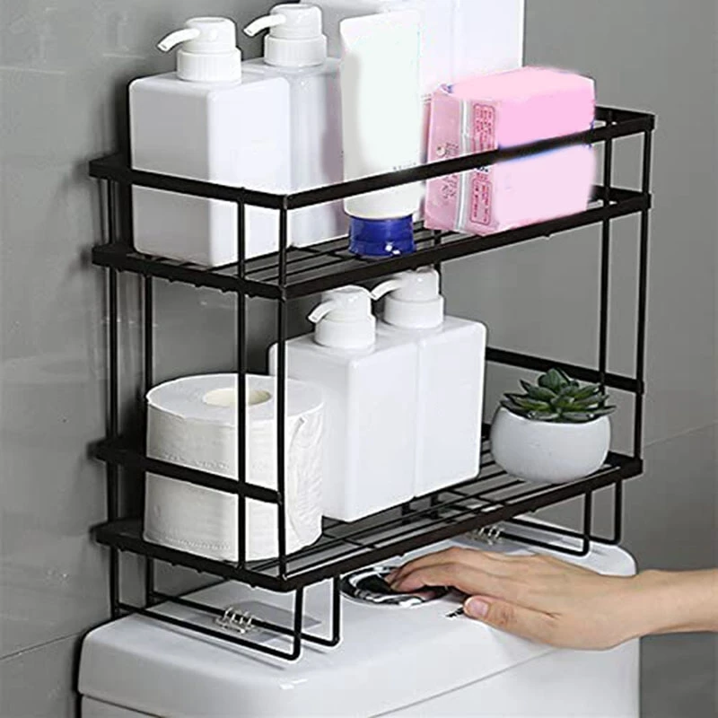 

LBER Bathroom Over Toilet Storage Over Toilet Shelf Over Toilet Storage Shelf No Drilling Rustproof Bathroom Organizer