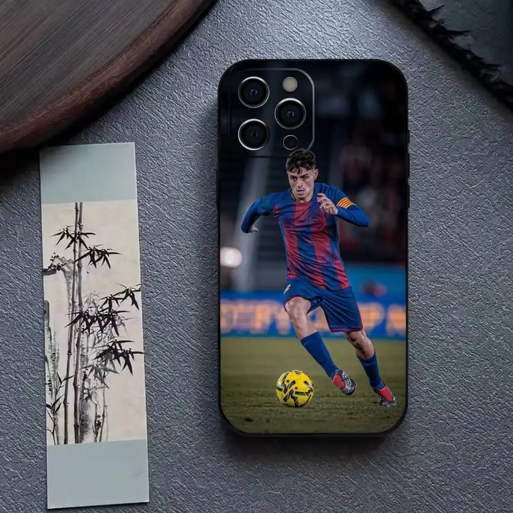 Чехол для телефона Football For P-Pedri для iPhone 17, 16, 15, 14, 13, 12, 11 Plus, Pro Max и других моделей, мягкий черный чехол (art.: 3920da115ca68) - 3920da115ca68