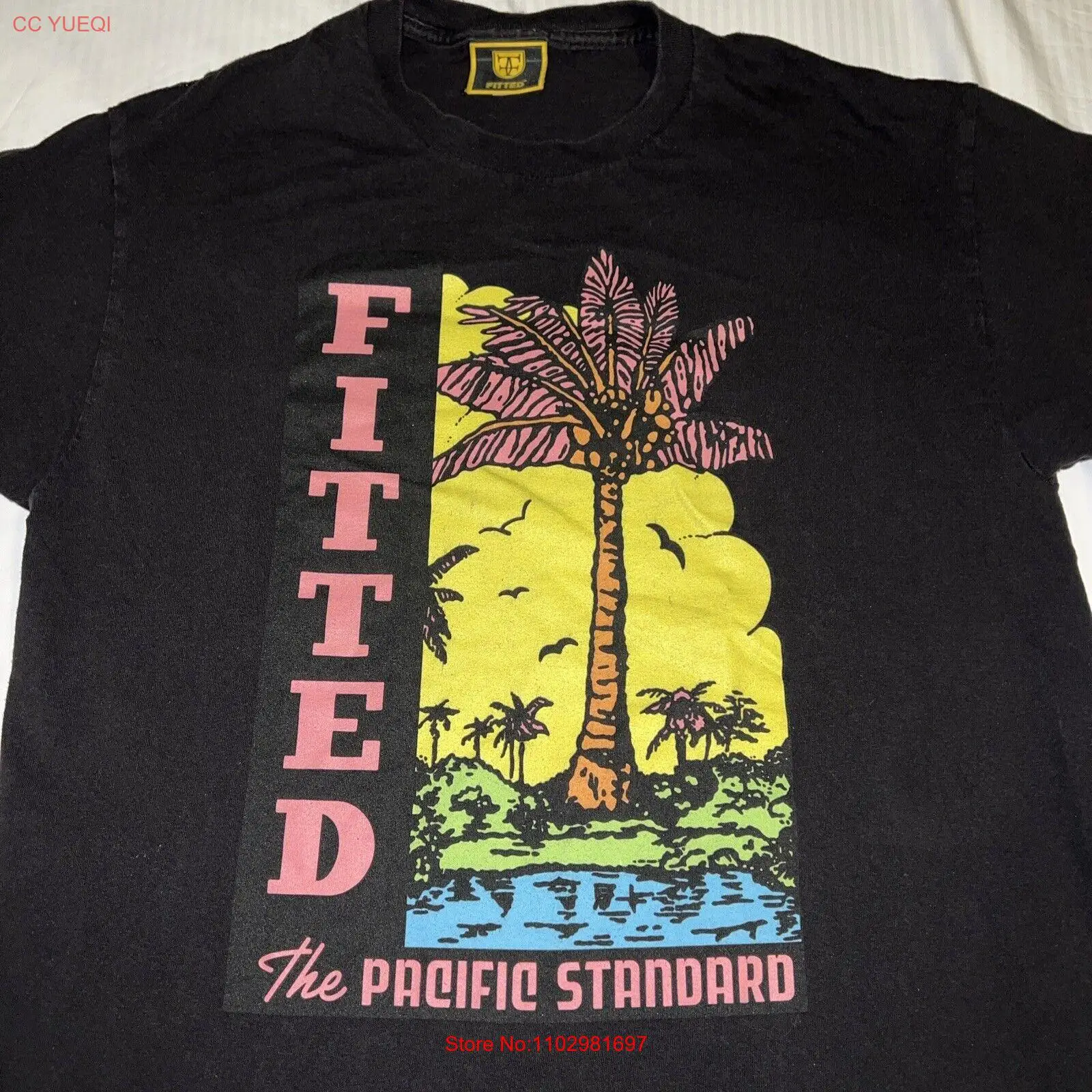 Рубашка FITTED Hawaii The Pacific Standard Size большой неоновый цвет