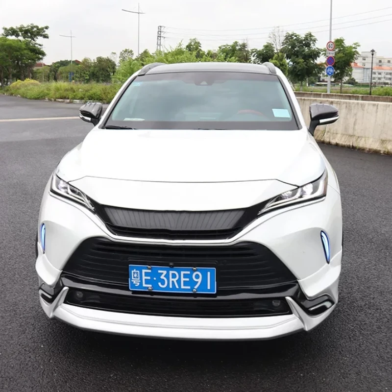 Фото Комплект обвесов для Toyota Harrier: Новый стиль, неокрашенный, с передним сплиттером, задним диффузором, боковыми порогами и насадкой на выхлопную трубу №4