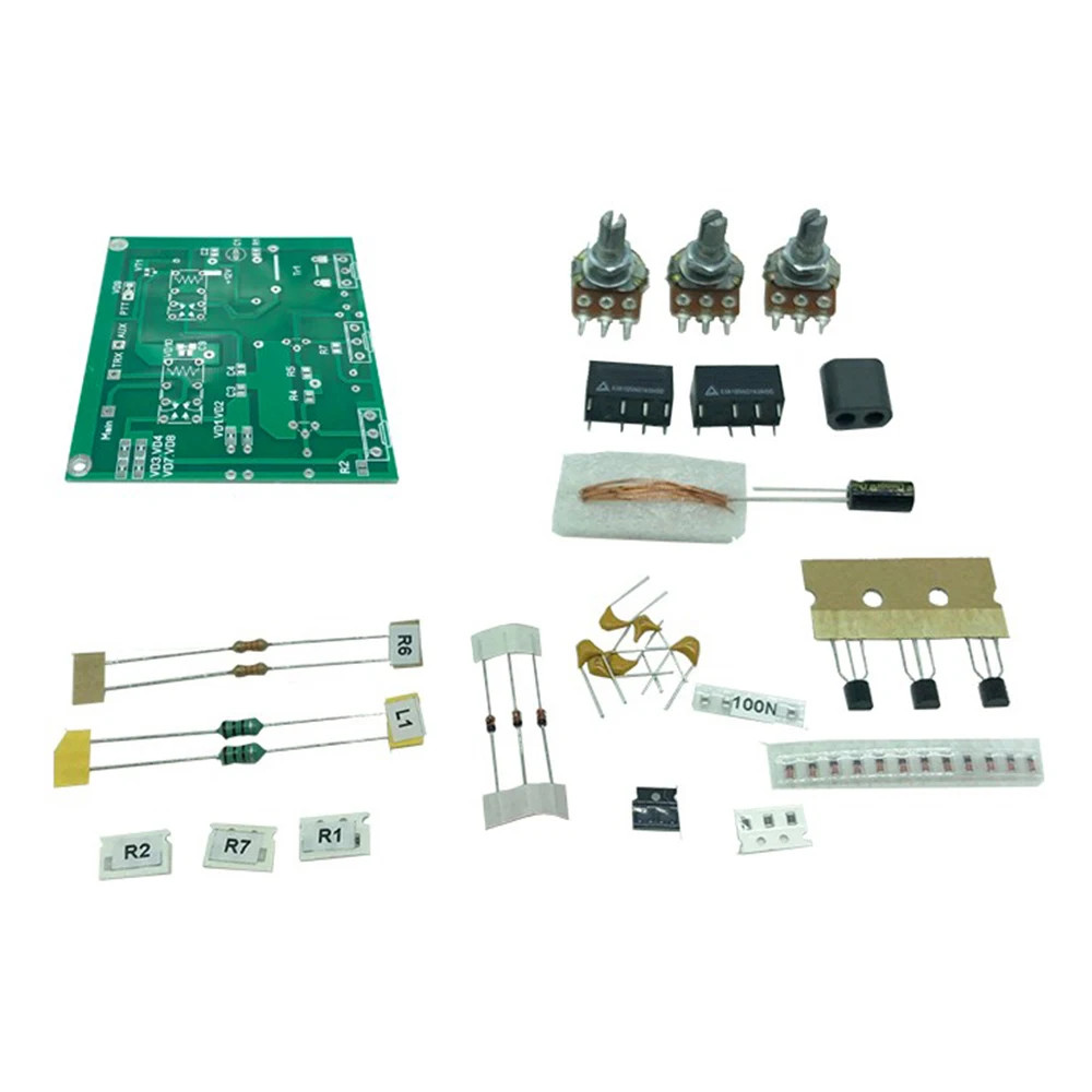

13,8 В 150 мА QRM Canceller Eliminator X-Phase 1-30 МГц HF Band PTT Control Готовая плата Eliminator Diy Kit RCA Jack для радио