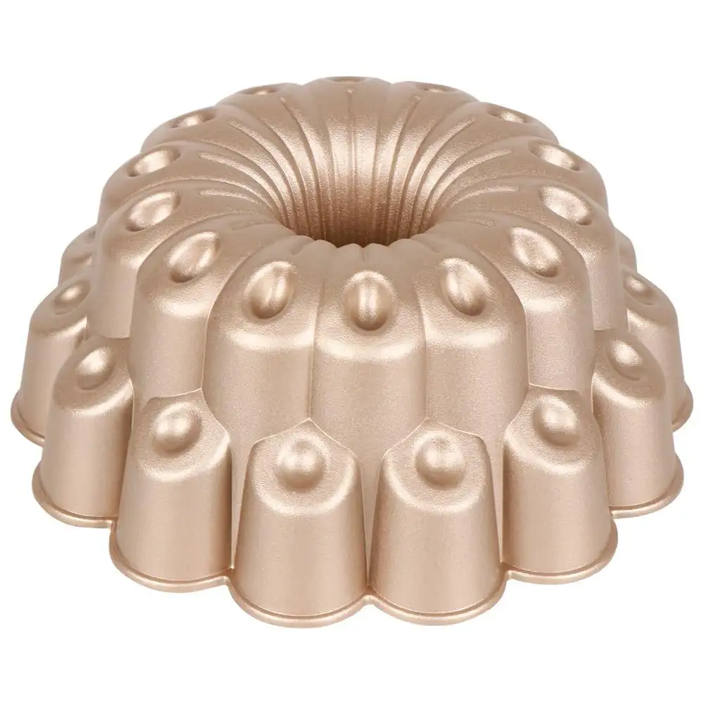 

Free Shipping 2 Layers of Non-Stick Marquise Fluted Bundt Cake Pan