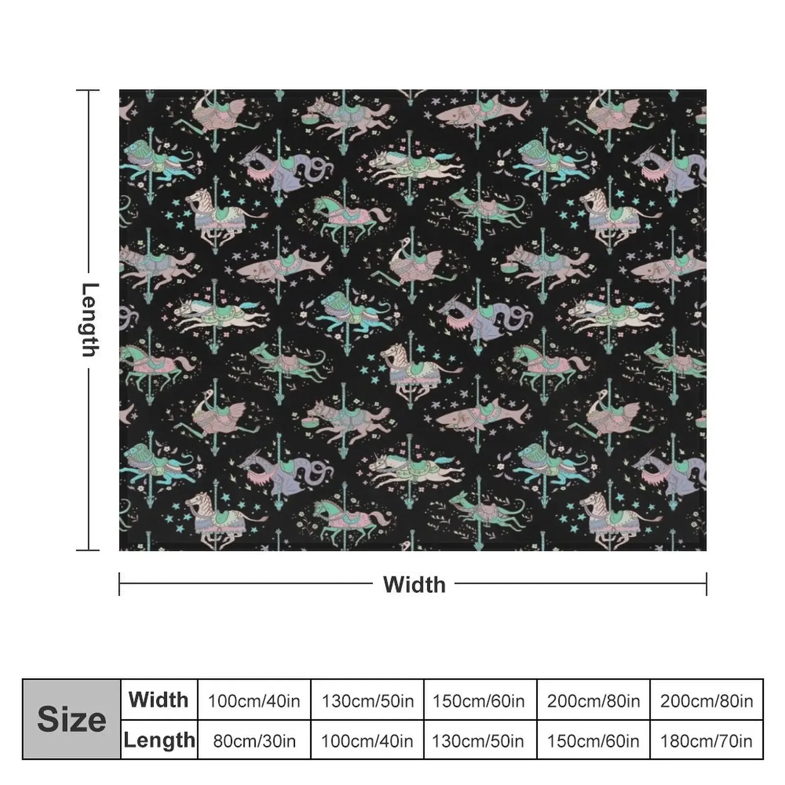 Карусель — темное одеяло роскошные брендовые термобелье для путешествий