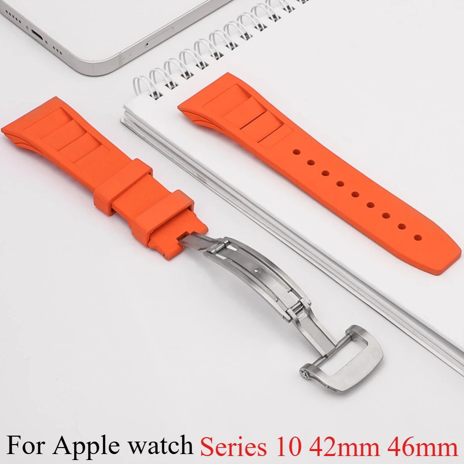 Только ремешок для Apple Watch 10 APB1895 из фторкаучука iWatch Mod Kit Series 42 мм 46