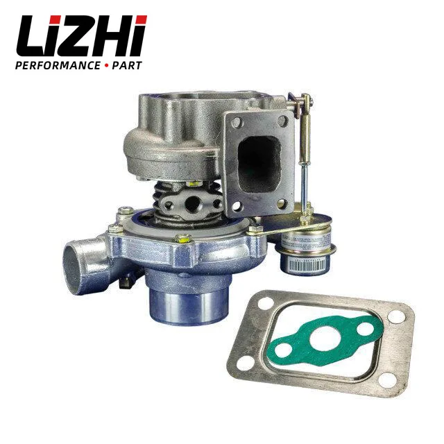 

LIZHI- GT2870 GT28 GT2871 compressor housing AR 60 turbine a/r .64 T25 flange 5 bolt with actuator Turbocharger turbo TURBO31-64
