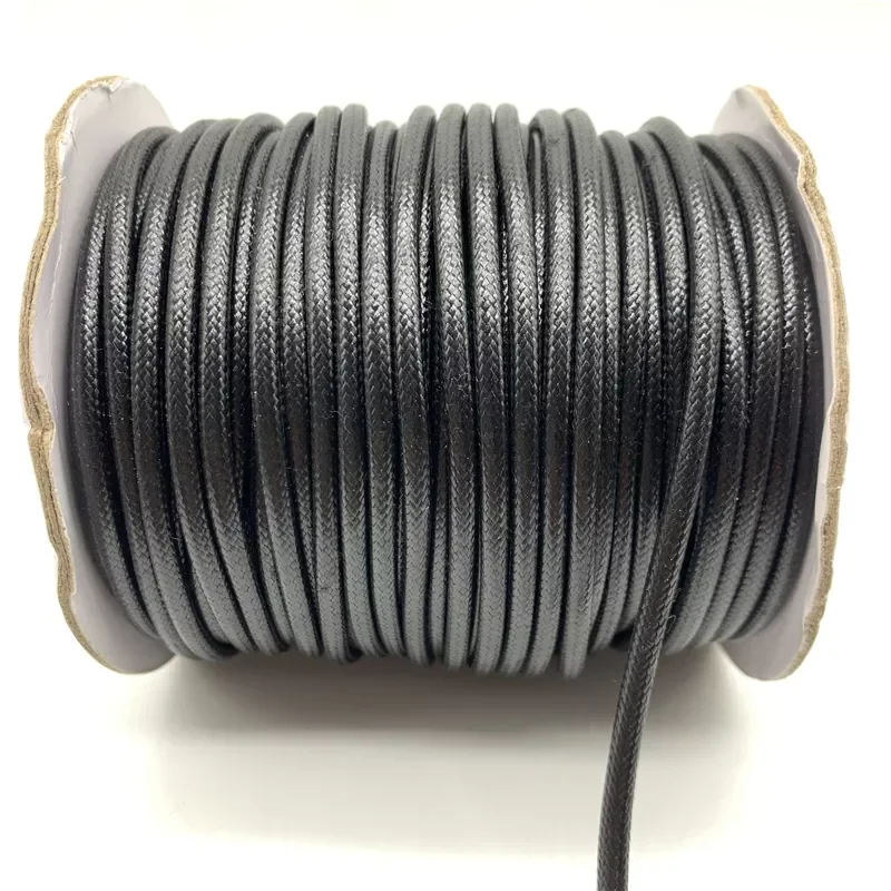 

0.5mm 0.8mm 1mm 1.5mm 2mm 3mm Black Waxed Cotton Cord Rope Waxed Thread Cord String Strap Necklace Rope For Jewelry Making