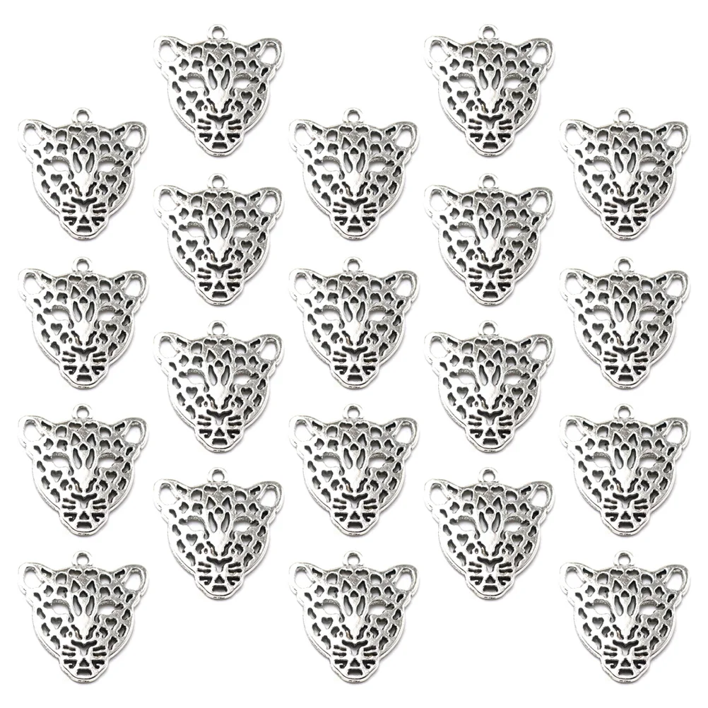 

20 Pcs Jewelry Making Pendants DIY Charms Silver Suit Alloy Clasp Necklace Manual