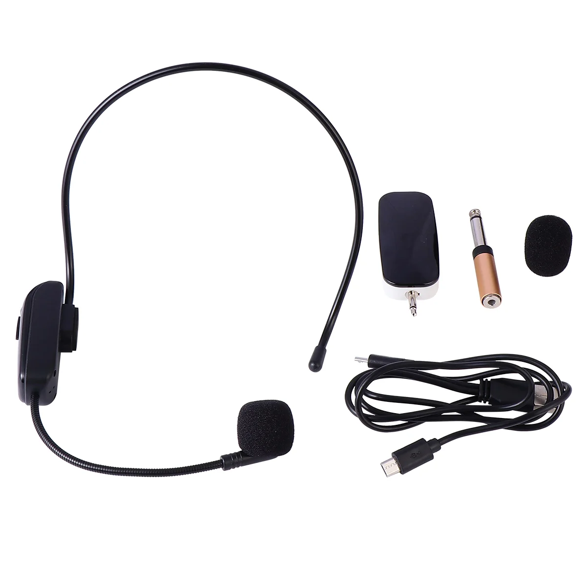 

1 Set Wireless Headset Microphone Voice Amplifier Speaker Wireless Microphone