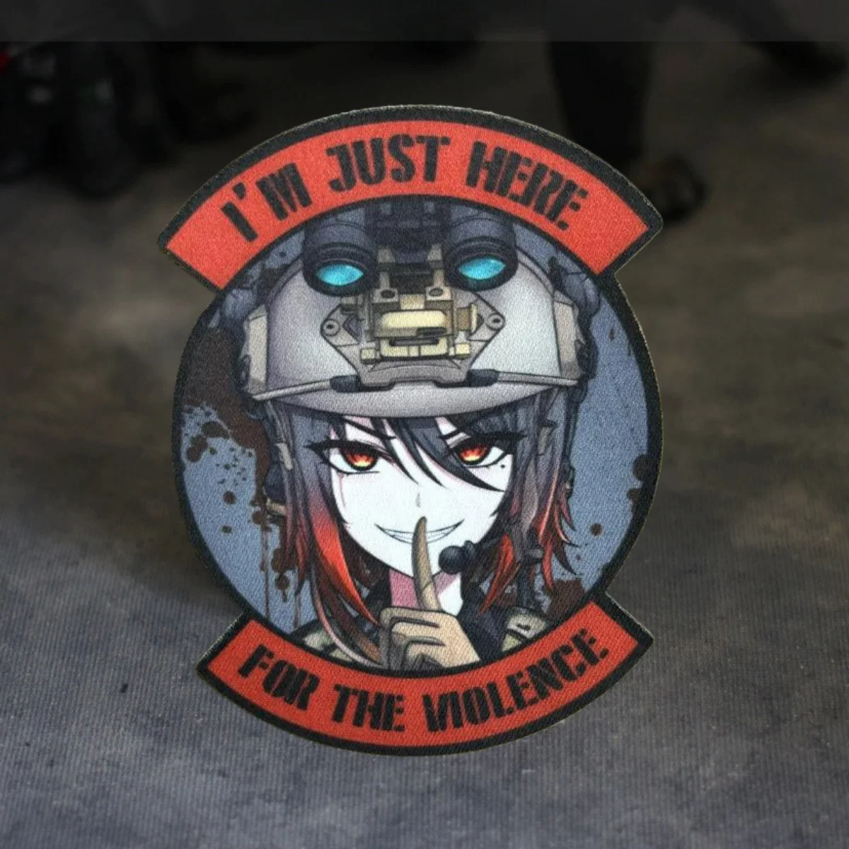 Аниме Mikhail Girl тактическая нашивка Военная я здесь за агрессивный моральный