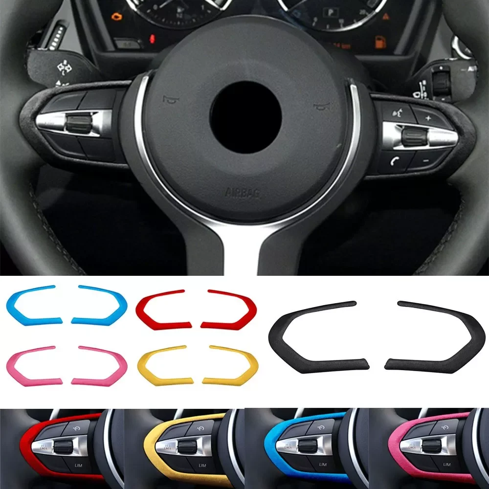 

1Pcs Car Steering Wheel Cover Decoration Sticker For BMW E90 E92 E93 F30 F34 F20 F21 F22 F32 E84 F80 F83