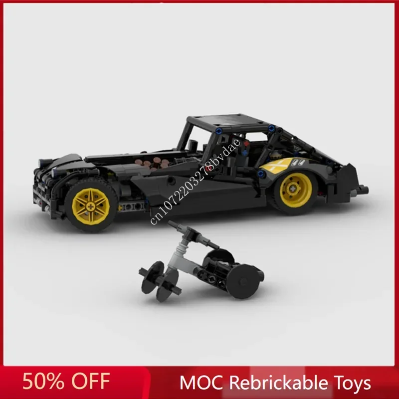 654 шт. MOC Speed Champions Bugatti Delahaye гоночная модель строительные блоки технология кирпичи