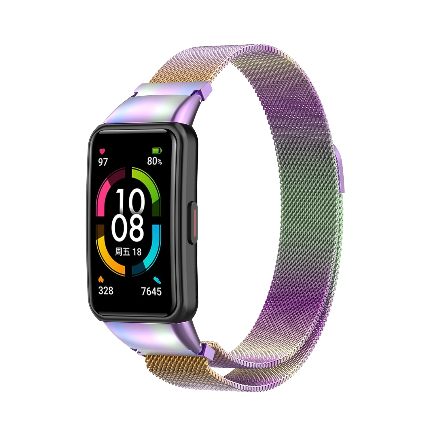 Ремешок Миланская петля из нержавеющей стали для Huawei band 6 | Электроника