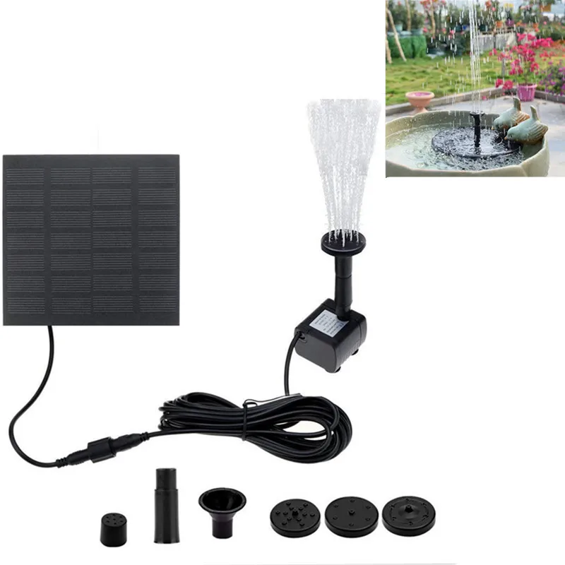 

Solar Fountain Pump Solar Power Floating Fountain Water Pump Brushless Motor Solar Fountain for Garden Pool Garden
