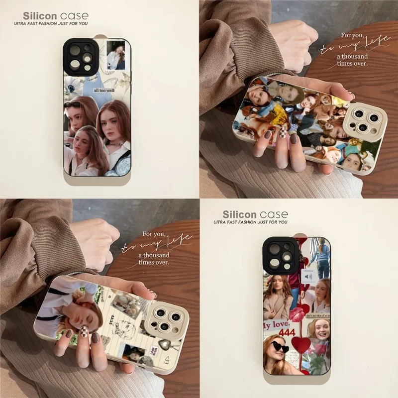 

Fashion Design Sadie Sink DIY Phone Case For IPhone 14 13 11 12 Pro Max Mini X XR XS 7 8 Plus Hitomi Mobile Couple Cover