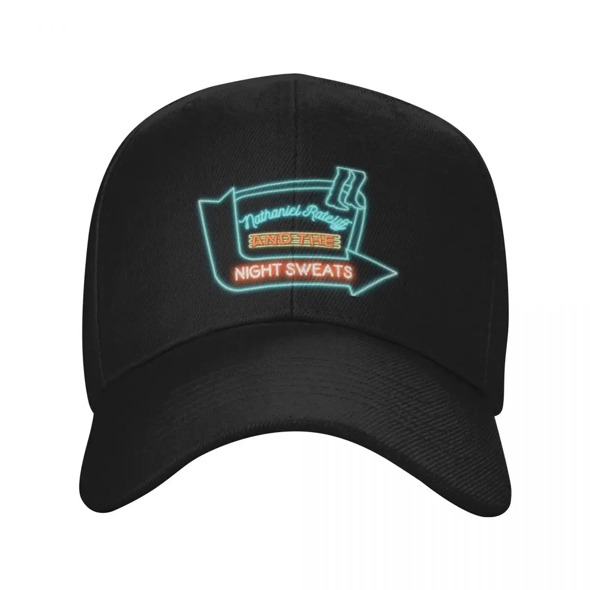 Бейсбольная кепка Nathaniel Rateliff & The Night Sweats-Neon Sign черная Snapback роскошная женская