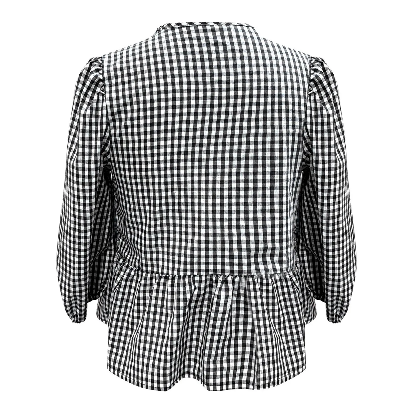 Женские рубашки с пышными короткими рукавами баской блузка завязкой спереди и