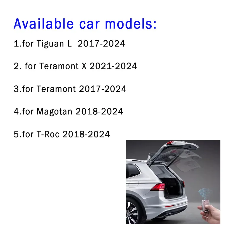 

Для Volkswagen автоматический подъемный электрический модуль замка задней двери с дистанционным управлением, электрическая задняя дверь, переоборудованная задняя дверь
