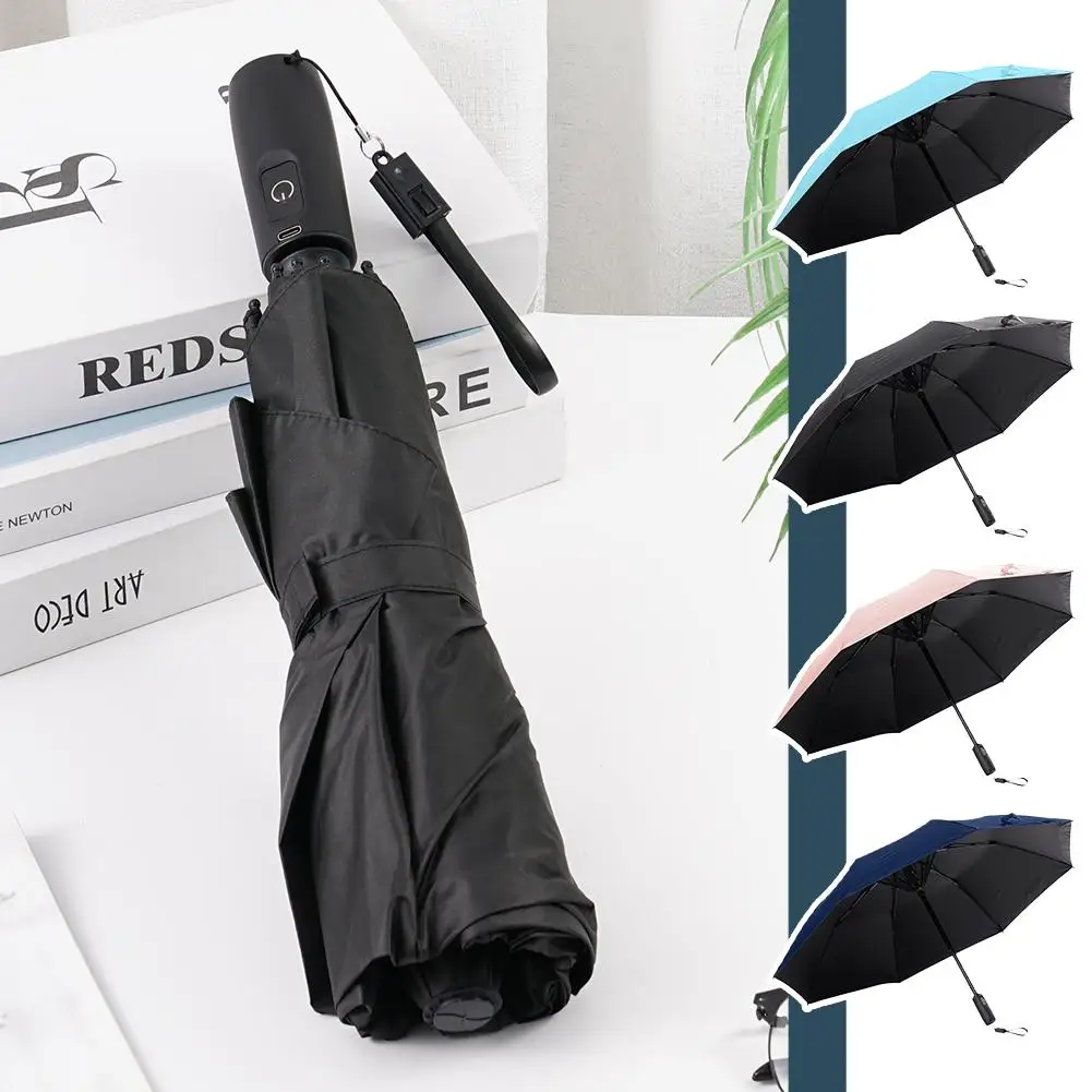 

Новый Зонт для охлаждения с вентилятором, креативные зонты от солнца, зонты заднего хода, складной зонтик для прямой поставки M5Y6