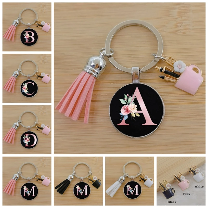 Брелок для ключей с кисточкой A-Z мужчин и женщин | Украшения аксессуары