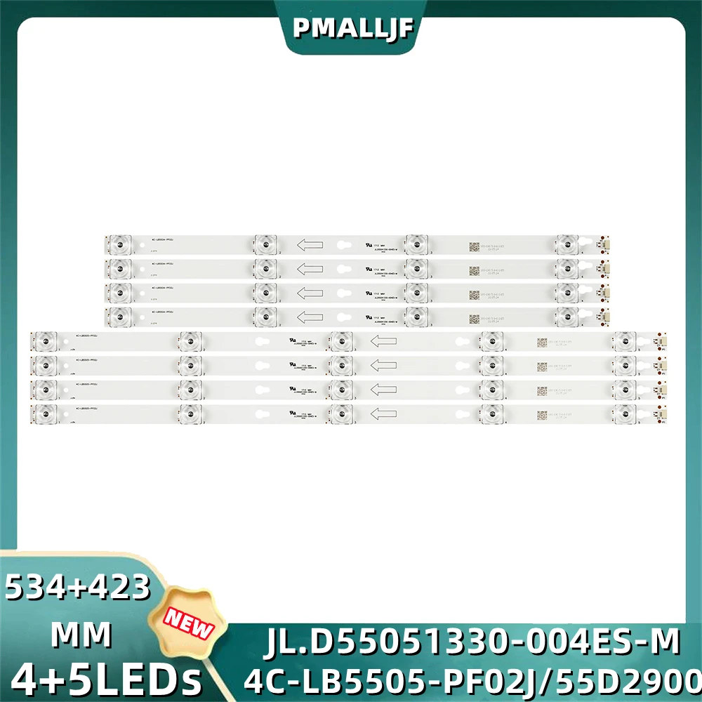 40Pcs/Set LED Backlight Strips 55UV6416W TCL L55P2-UD YHE-4C-LB5504-YH01J/FF01J TCL B55A858U L55E5800A-UD 55D2900 55HR330M05A6