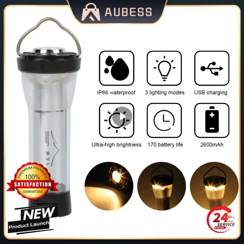 

Camping Light Portable 2600mah Lithium Battery Bicycle Hand Lamp Water Resistance Outdoor Flashlight Tent Lamp Lighthouse Lamp