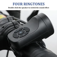 bike electronic loud horn 120 db warning safety electric bicycle handlebar alarm ring bell usb charging cycling accessories