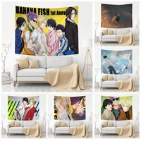 anime banana fish printed large wall tapestry wall hanging decoration household decor blanket