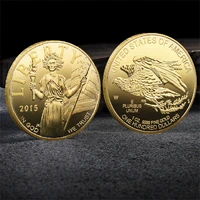 new style 30mm 2mm statue of liberty embossed commemorative coin collection lucky personality challenge gift eagle coins