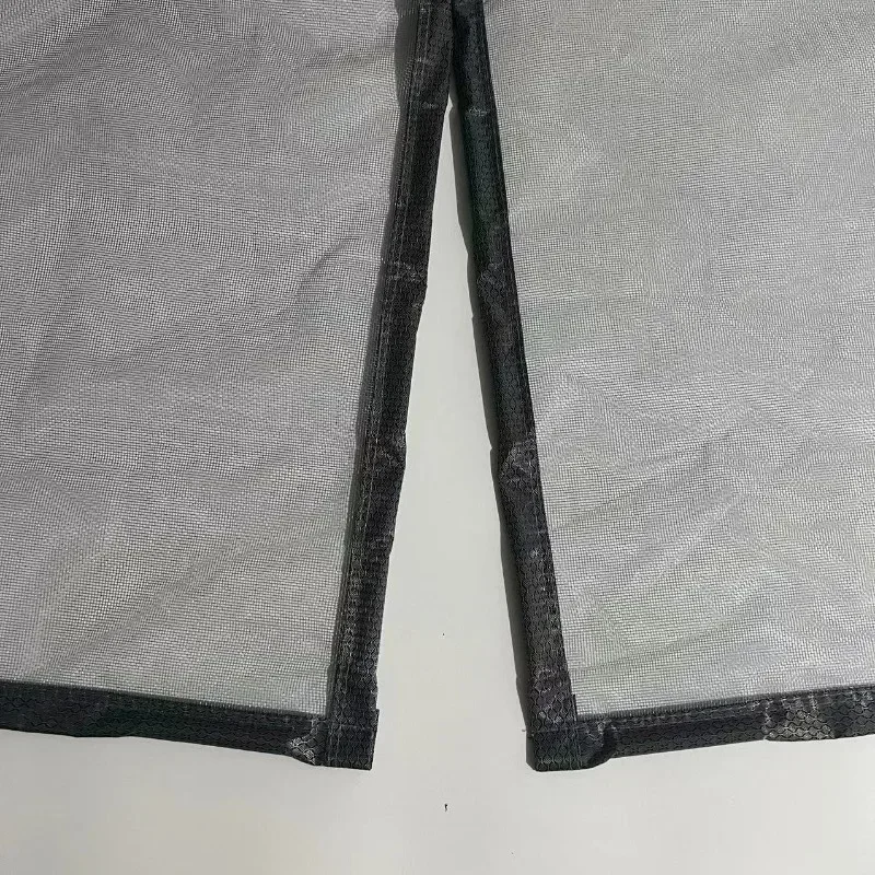 Серый магнитный дверной экран индивидуальный для гаража Невидимая сетка от