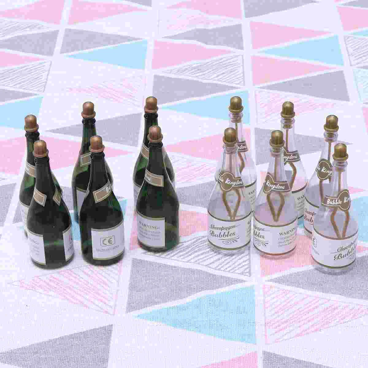 

12pcs Champagne Bottle Bubble Bottle Bubble Maker for Wedding Party Gathering