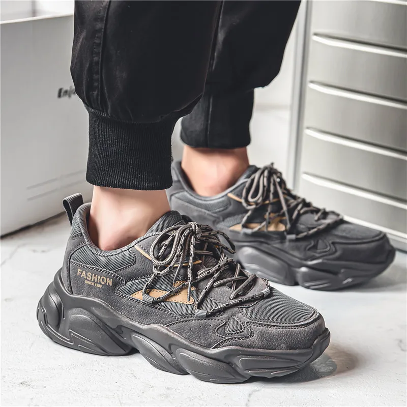 2023 Fashion Trend Chunky Walking Sneakers Men New Running Sport Sneakers Shoes Men's Sneakers Male Punk Casual Shoes For Men