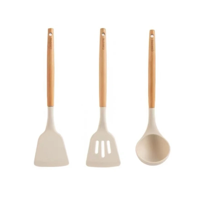 

3pcs Silicone Kitchen Utensils Set Shovel Spoon BBQ Cooking Utensils for Baking