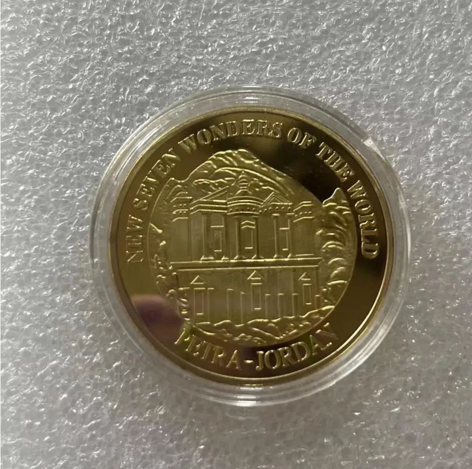 

Памятная монета с капсулочным покрытием cx, новая Семь чудес мира, Петра Джордан, 2007