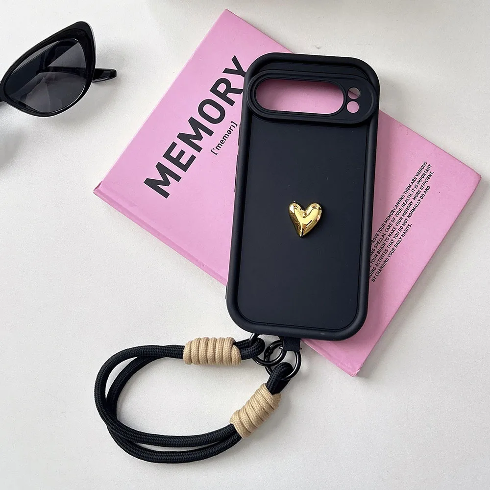 Фото Чехол с 3D Gold Heart Love на запястье для Honor 400 200 90 70 50 20 Lite 90 200 Smart 5G 80 60 30 10 10i 20i 50SE Cover V30 V40 Pr №5