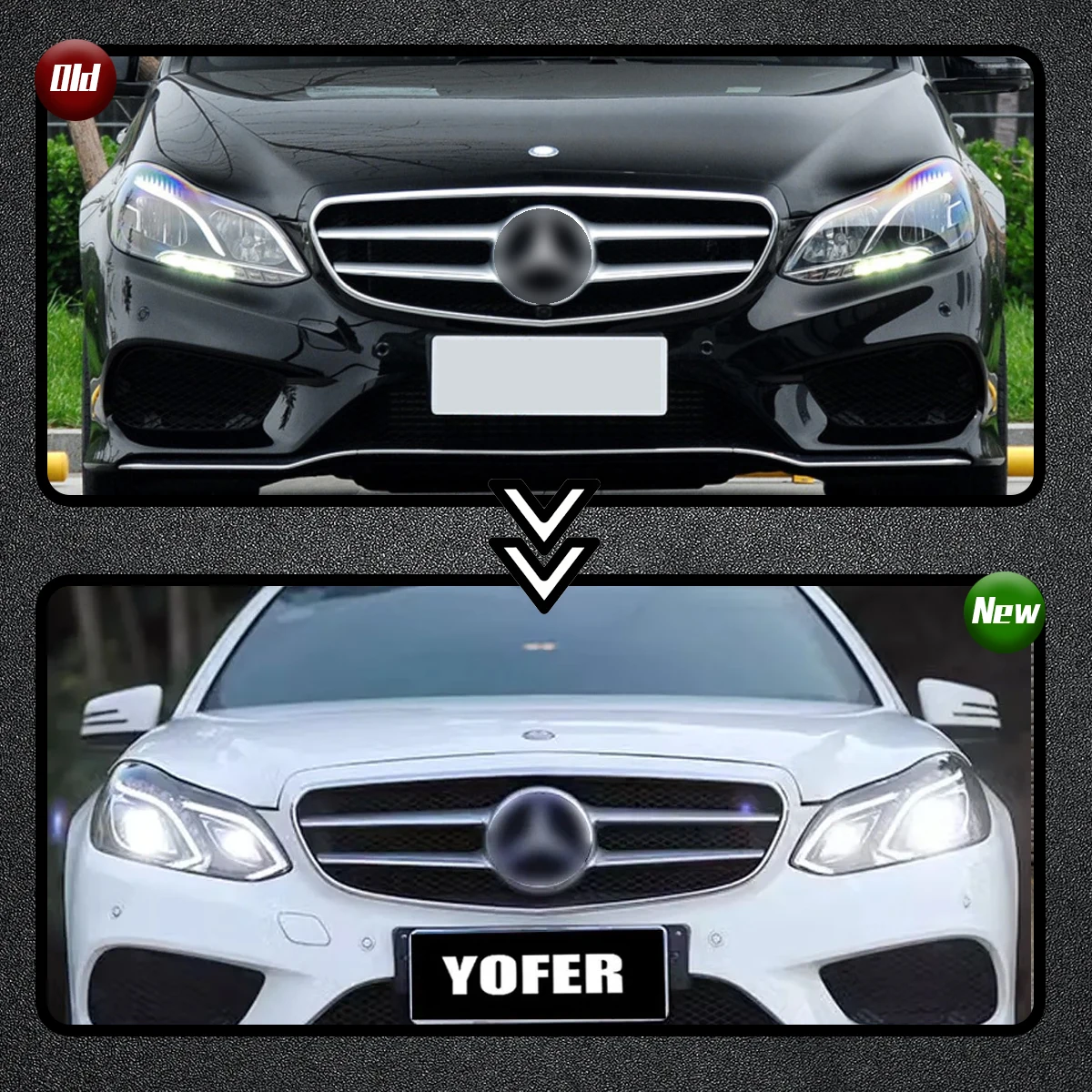 Автомобильные фары YOFER для Mercedes Benz E-Class W212 2010-2015 E200 E260 E300 Динамическая информация