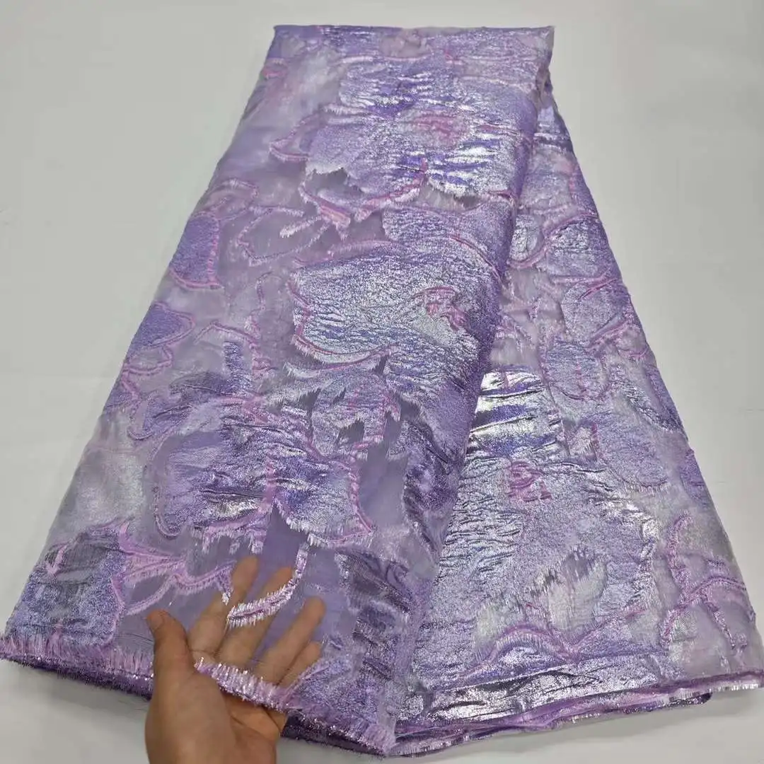 Французская парчовая кружевная ткань из органзы 2024 Высококачественная