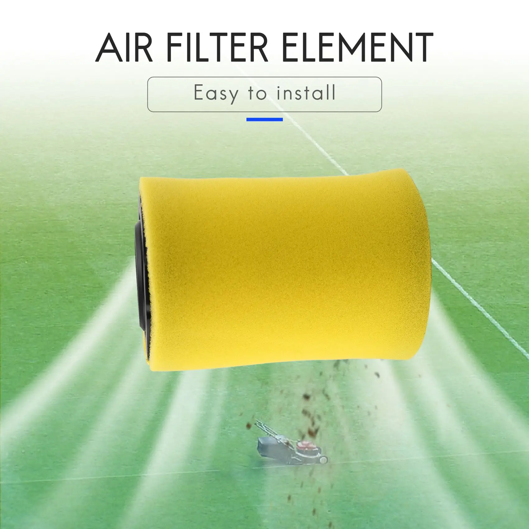 Замена воздушных фильтров косилки для Briggs Stratton 796031 ( 591334 или 594201 Плюс 797704 Средство