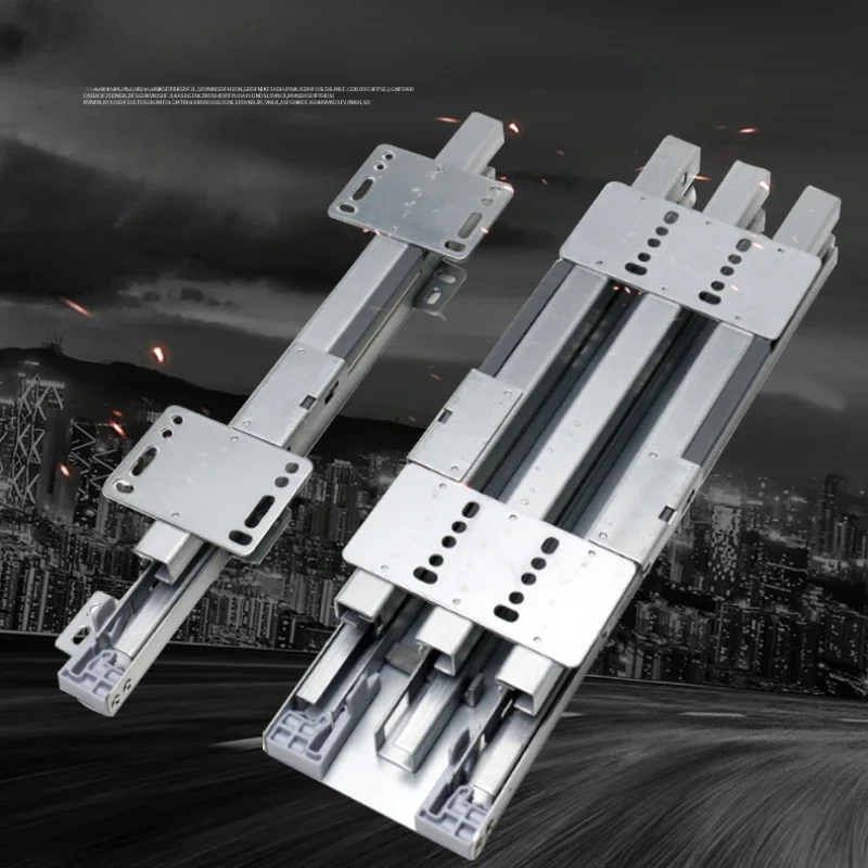 Направляющие для гардероба сверхмощные боковые самовыдвижные направляющие