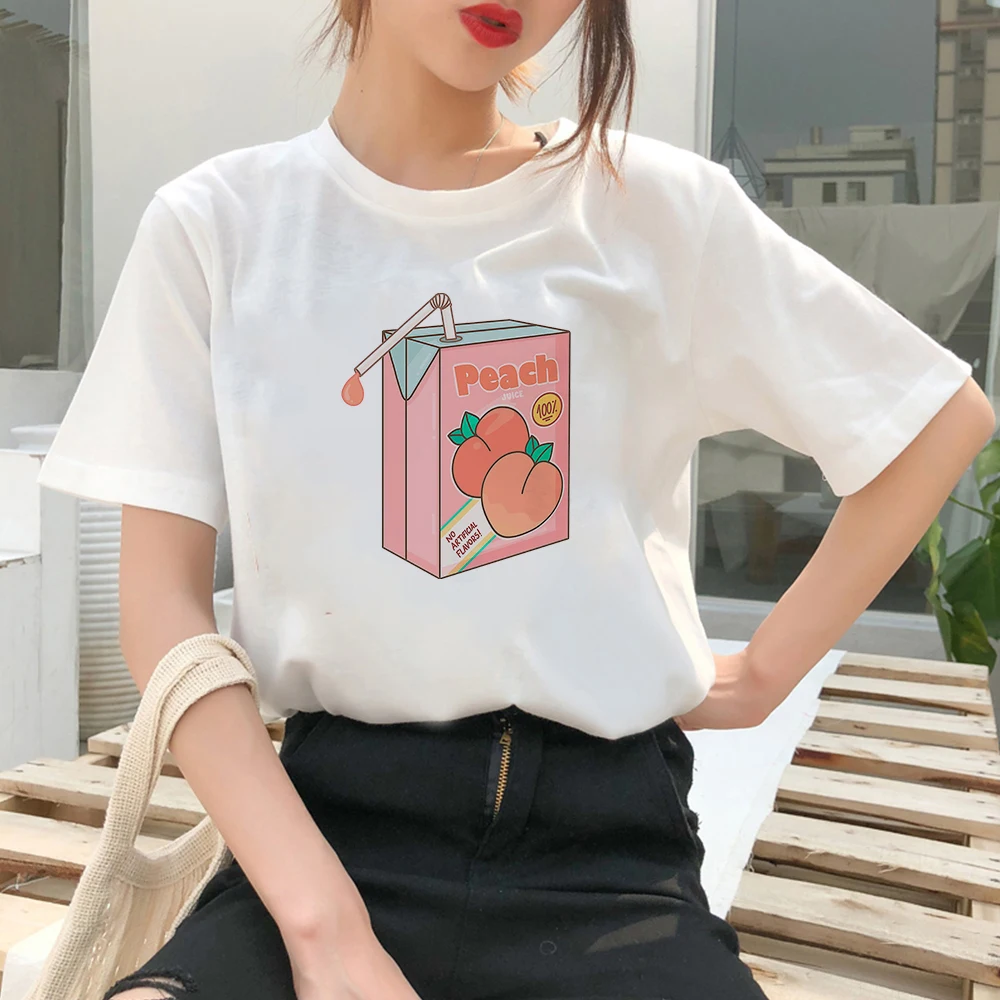 

Beverages Print Design Funny Refreshing Simple Fashion 2022 Women Summer T Shirts Streetwear Young Casual Comfy Hipster Clothes