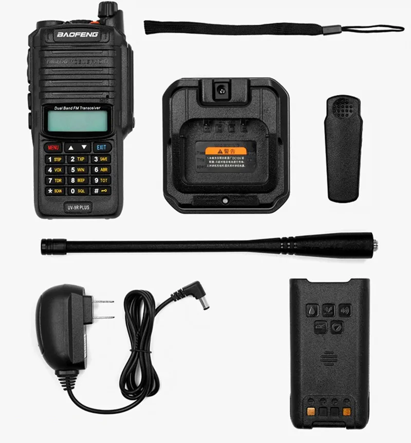 2pcs Baofeng UV-9RPlus Impermeabile IP67 Walkie talkie Di Alta Potenza a due vie Radio VHF UHF Radio Portatile Walkie talkie Uv9