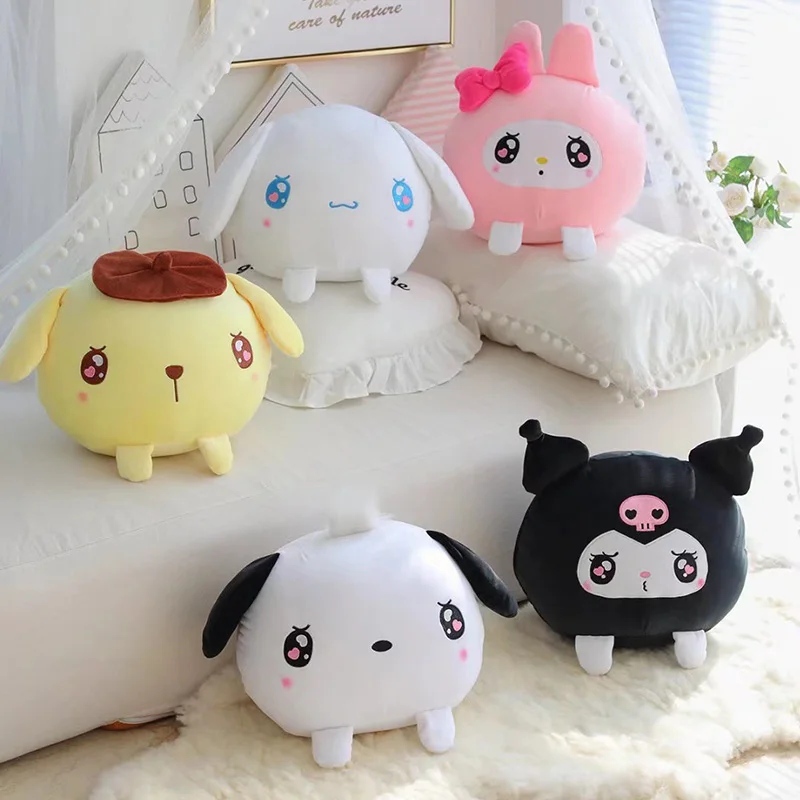 

40X35CM Kawaii Sanrio Plush Kuromi My Melody Cinnamonroll Cute Soft Stuffed Plushes Anime Cartoon Cushion Doll Toy Girls Gift