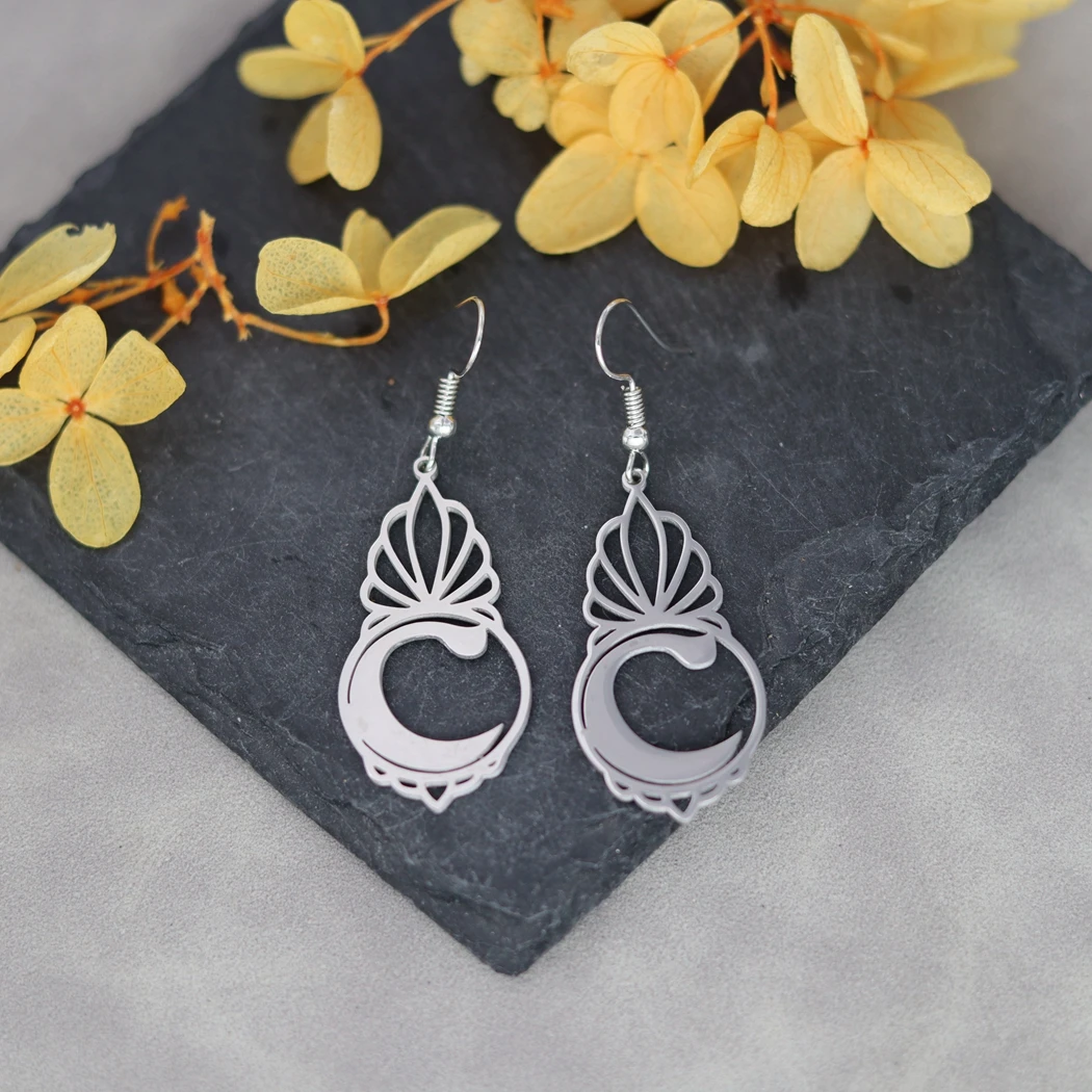 Женские элегантные висячие серьги в богемном стиле с буквенным именем форме