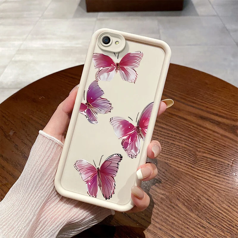 Мягкий чехол с рисунком Love and butterfly для VIVO Y75s Y72t Y10 Y77e t1 Y55s Y52s Y53s Y50t Y33s Y32t Y32