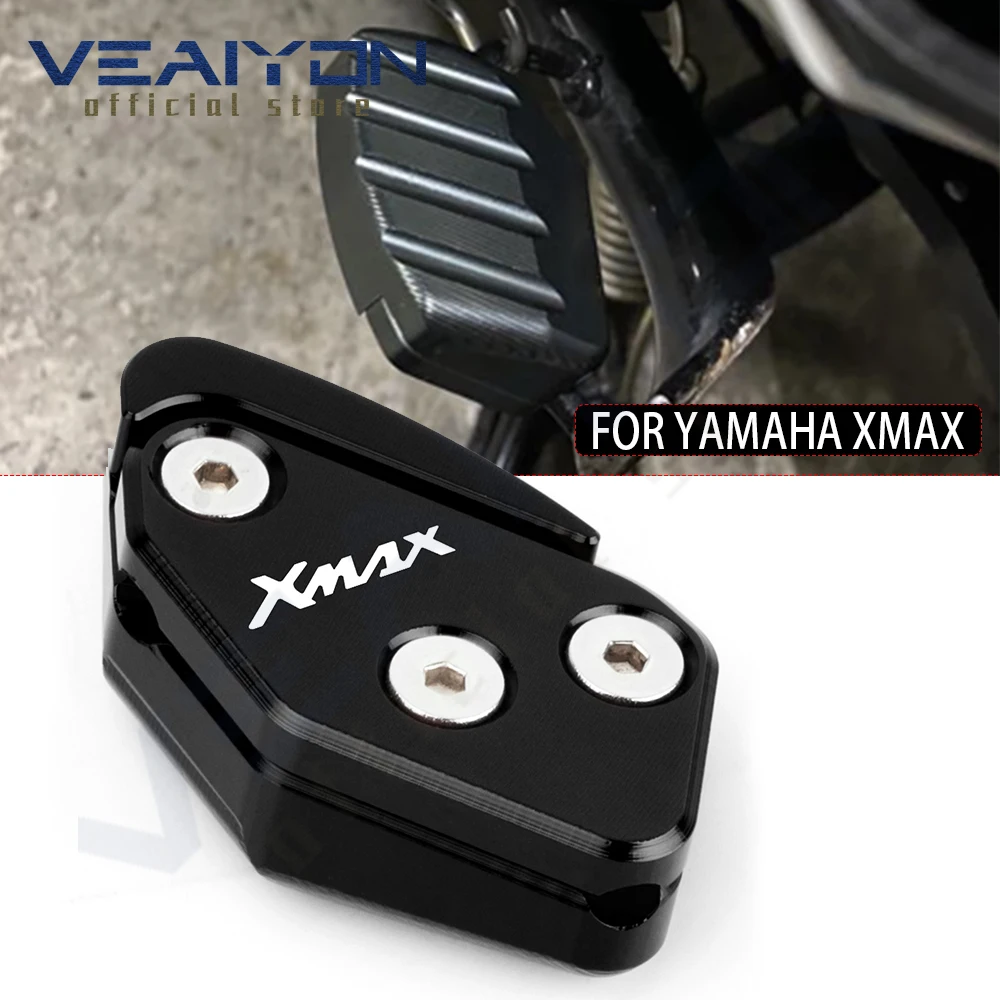 

Motorcycle Kickstand Foot Side Stand Extension Pad Support Plate For YAMAHA XMAX X-MAX 125 250 300 400 XMAX250 XMAX400 xmax300